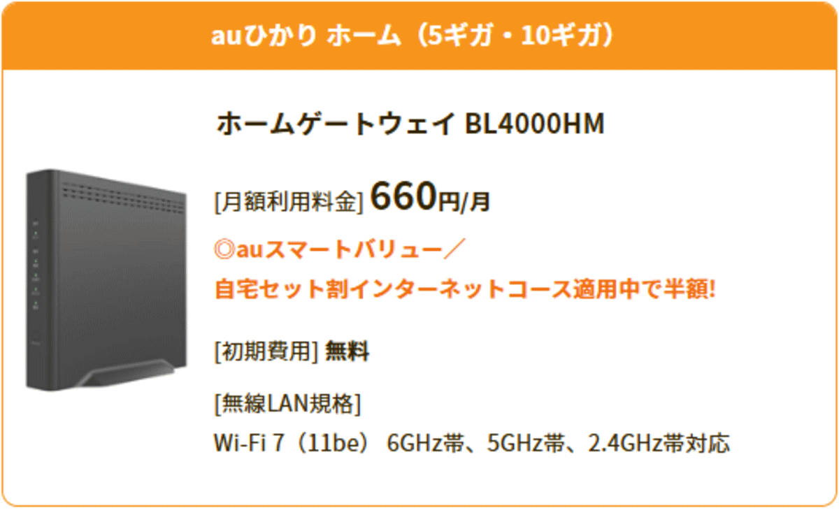 ホームゲートウェイ BL4000HM
