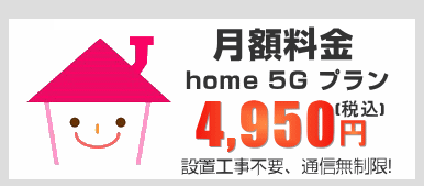 home 5G 月額料金